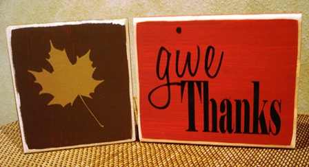"Give Thanks"  blocks