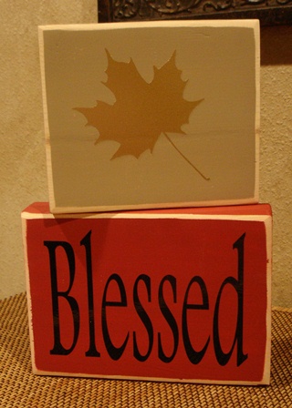 "Blessed"  blocks