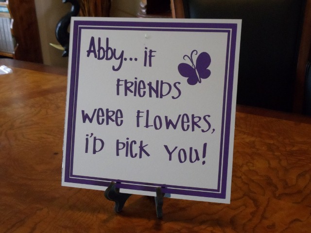 12" x 12" If Friends were Flowers, I'd pick you Mirror Tile