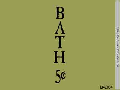 Bath 5 cents