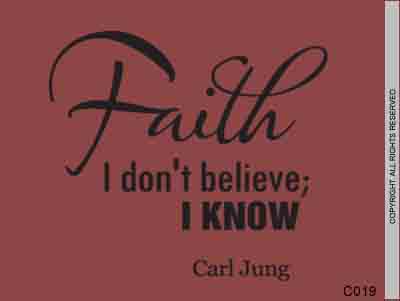 Faith I don't