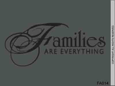 Families are Everything