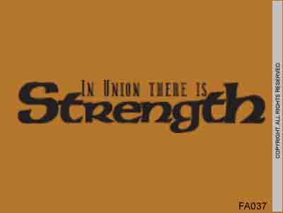 In union there is strength