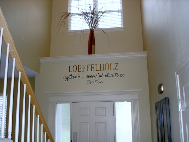 Entry Way Personalized with Last Name