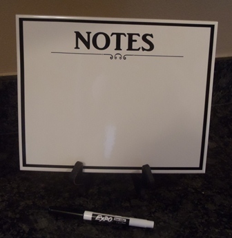 "NOTES" Dry Erase Board