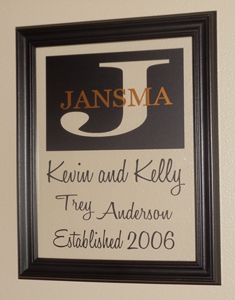 10" x 13" Family Picture Frame