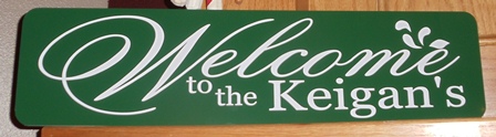 "WELCOME" Metal Sign