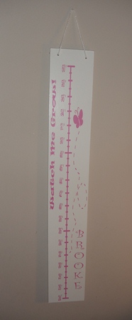 Personalized BUTTERFLY Growth Chart