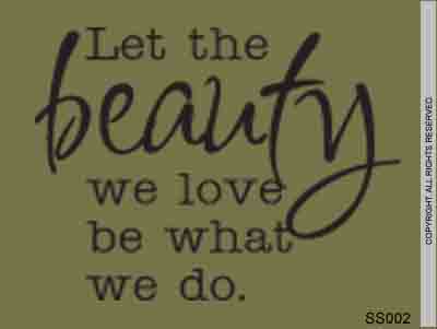 Let the beauty