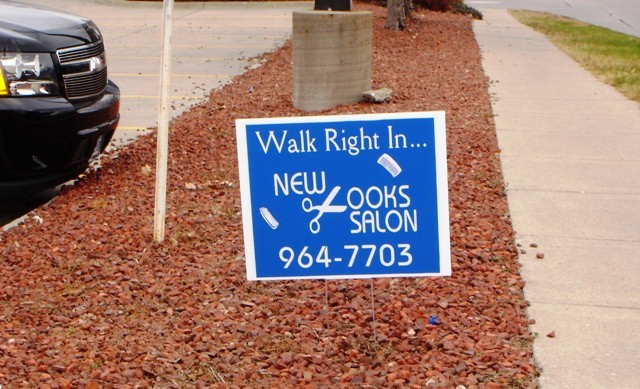 Business Advertising Standing Yard Sign
